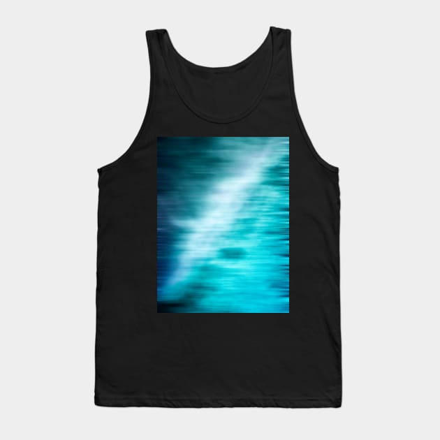 Good Waves Are Coming - Blue Gradient Effect Tank Top by Bonfim Arts